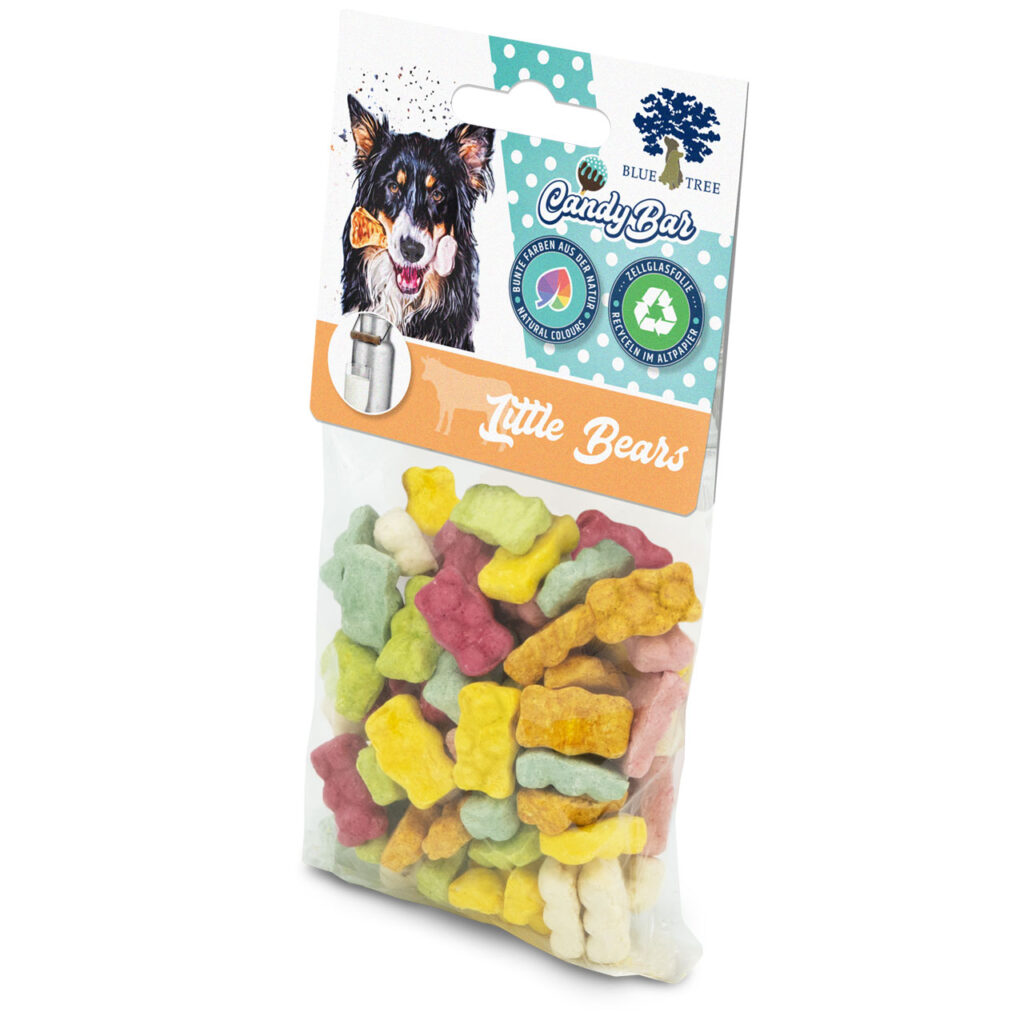 BLUE TREE CANDY BAR LITTLE BEARS ΜΕ ΓΑΛΑ, ΧΩΡΙΣ ΛΑΚΤΟΖΗ SUGAR FREE NATURAL COLOURS (6*80gr.)