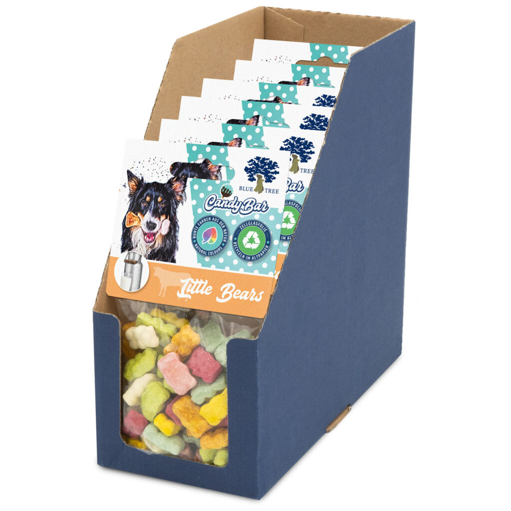 BLUE TREE CANDY BAR LITTLE BEARS ΜΕ ΓΑΛΑ, ΧΩΡΙΣ ΛΑΚΤΟΖΗ SUGAR FREE NATURAL COLOURS (6*80gr.)