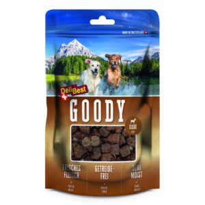 DELIBEST DOG TRAINING & REWARD SNACK – GOODY GOAT 70% ΚΡΕΑΣ ΚΑΤΣΙΚΑΣ (8*100g.) GRAIN FREE