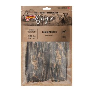 DELIBEST DOG ORIGIN ΜΟΝΟΠΡΩΤΕΪΝΙΚΟ SNACK 100% ΣΤΟΜΑΧΙ ΑΡΝΙΟΥ / ΠΑΤΣΑΣ (6*100g.) GRAIN FREE