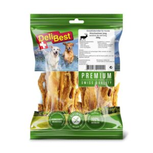 DELIBEST DOG PREMIUM ΜΟΝΟΠΡΩΤΕΪΝΙΚΟ SNACK 99,9% ΤΕΝΟΝΤΑΣ ΕΛΑΦΙΟΥ (6*200g.) GRAIN FREE