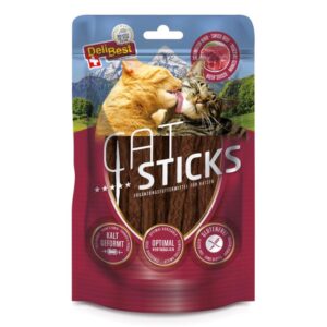 DELIBEST CAT STICKS SWISS BEEF (12*50g.) GRAIN FREE