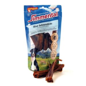 DELIBEST DOG SIMMENTAL BEEF CHEWS - SINEW STICKS 100% ΒΟΔΙΝΟΣ ΤΕΝΟΝΤΑΣ (6*250g.) GRAIN FREE