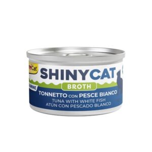 GIMCAT SHINYCAT BROTH - TUNA WITH WHITE FISH (24*70gr.)
