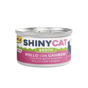 GIMCAT SHINYCAT BROTH - CHICKEN WITH SHRIMPS (24*70gr.)