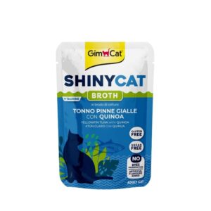 GIMCAT SHINYCAT BROTH - YELLOWFIN TUNA WITH QUINOA (12*70gr.) POUCH