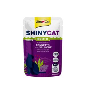GIMCAT SHINYCAT BROTH - TUNA WITH SALMON (12*70gr.) POUCH