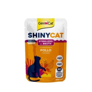 GIMCAT SHINYCAT BROTH STERILISED - CHICKEN (12*70gr.) POUCH