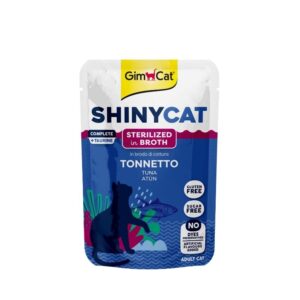 GIMCAT SHINYCAT BROTH STERILISED - TUNA (12*70gr.) POUCH