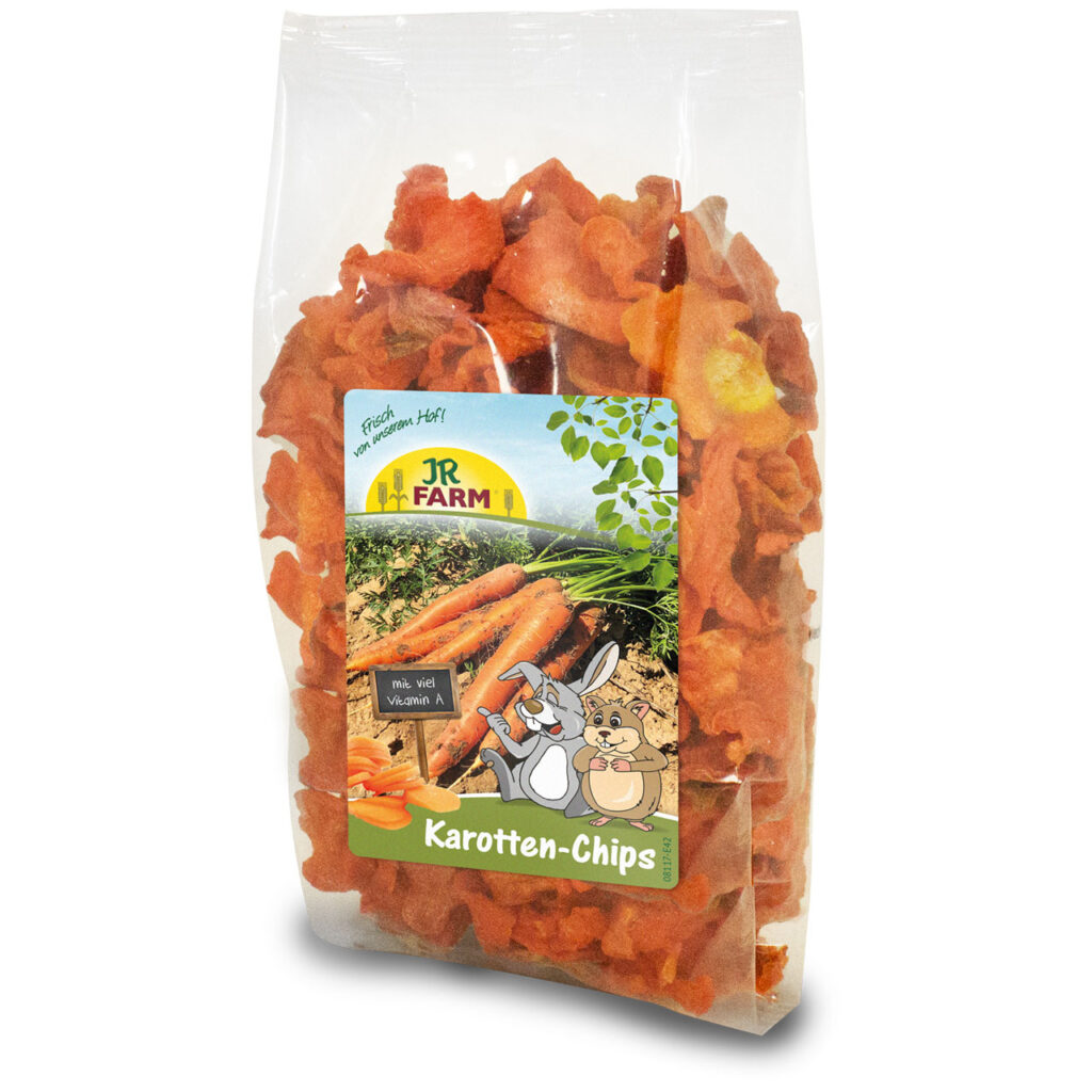 JR FARM CARROT SLICES CARROT CHIPS FOR RODENTS (8*125gr.)