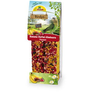 JR FARM BIRDYS STICKS FOR LARGE PARROTS WITH BANANA, DATE, STRAWBERRY, 2 pcs. (5*260gr.)