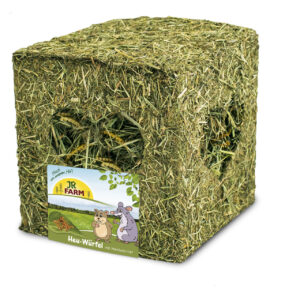 JR FARM HAY CUBE WITH MEALWORMS HAY IN A CUBE WITH WORMS FOR HAMSTERS (6*125gr.)
