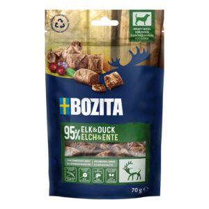 BOZITA DOG MEATY BITES SNACK ΜΕ ΑΛΚΗ & ΠΑΠΙΑ (10*70g.) GRAIN FREE