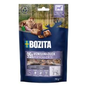 BOZITA DOG MEATY BITES SNACK ΜΕ ΕΛΑΦΙ & ΠΑΠΙΑ (10*70g.) GRAIN FREE