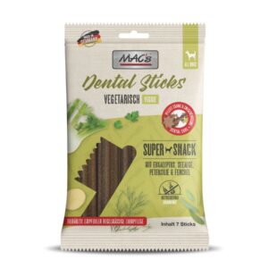 MAC's DOG DENTAL STICKS VEGGIE ΜΕ ΛΑΧΑΝΙΚΑ GRAIN FREE (20*180g.)