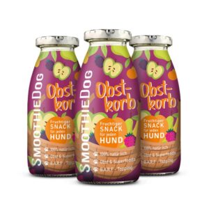 SMOOTHIEDOG OBSTKORB VEGAN ΜΕ ΦΡΟΥΤΑ, ΣΠΟΡΟΥΣ CHIA & ΑΓΡΙΟΤΡΙΑΝΤΑΦΥΛΛΙΑ GRAIN FREE (12*250ml.)