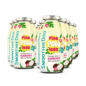 SMOOTHIEDOG SUMMER EDITION PINAPAWLADA ΚΟΥΝΕΛΙ, ΦΡΟΥΤΑ & ΝΙΦΑΔΕΣ ΚΑΡΥΔΑΣ GRAIN FREE (12*250ml.)