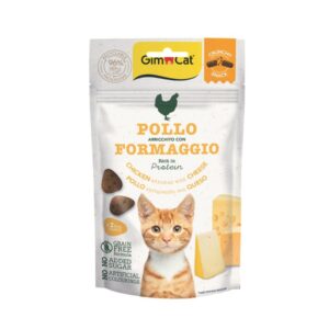 GIMCAT CRUNCHY SNACKS ΜΕ ΚΟΤΟΠΟΥΛΟ & ΤΥΡΙ GRAIN FREE (12*50gr.)