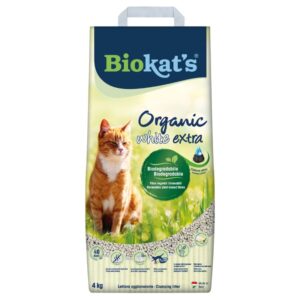 Biokat's Organic White Extra Litter (4kg.)  Άμμος Υγιεινής Γάτας