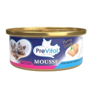 PREVITAL MOUSSE KITTEN PESCE ΥΓΡΗ ΤΡΟΦΗ ΓΙΑ ΓΑΤΑΚΙΑ ΜΕ ΨΑΡΙ (24*85gr.)