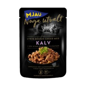 MJAU NOGA UTVALT POUCH KALV - CALF GRAIN FREE (12*85gr.)